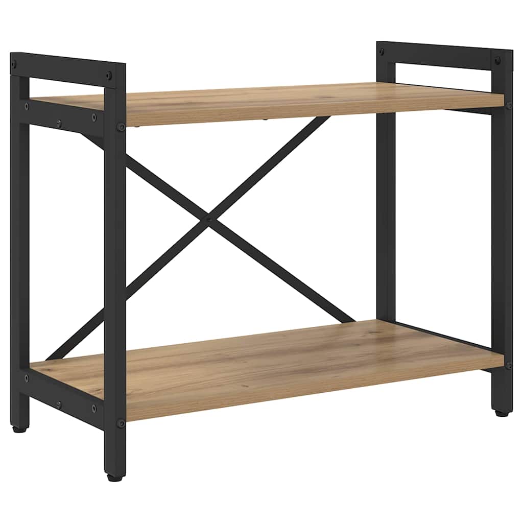 vidaXL Βιβλιοθήκη artisan δρυς 60 x 30 x 48.5 εκ Επεξεργασμένο ξύλο