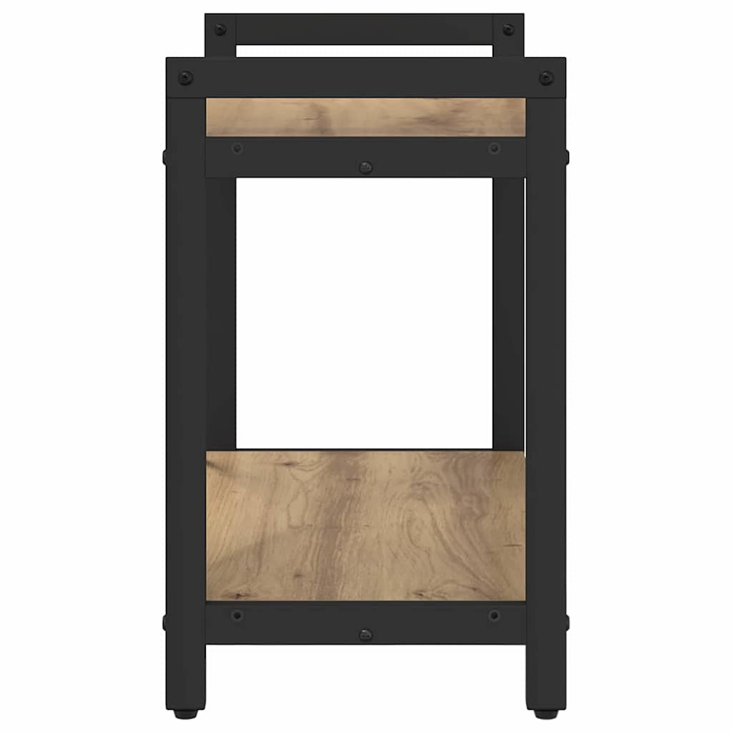 vidaXL Βιβλιοθήκη artisan δρυς 60 x 30 x 48.5 εκ Επεξεργασμένο ξύλο