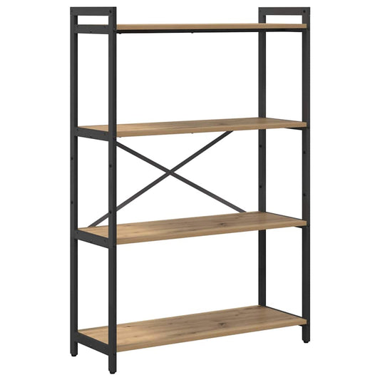 vidaXL Βιβλιοθήκη artisan δρυς 80 x 30 x 118 εκ Επεξεργασμένο ξύλο