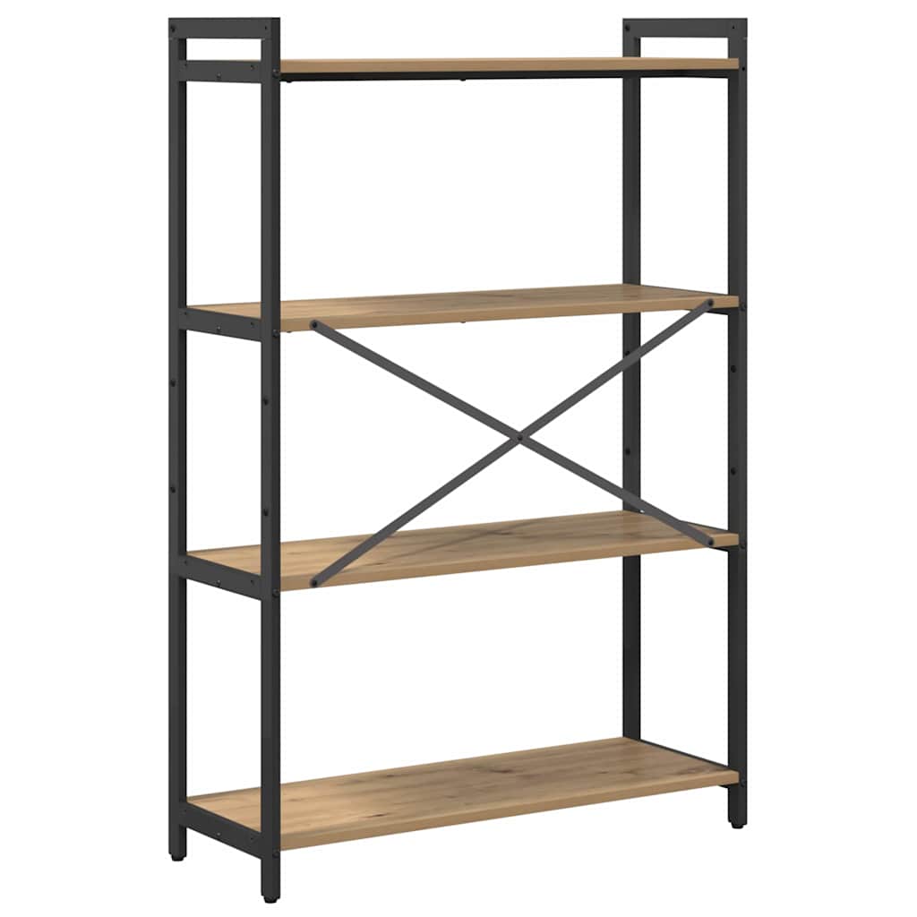 vidaXL Βιβλιοθήκη artisan δρυς 80 x 30 x 118 εκ Επεξεργασμένο ξύλο