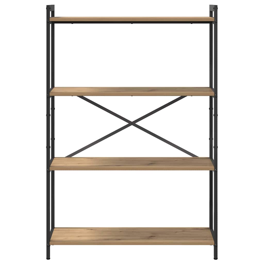 vidaXL Βιβλιοθήκη artisan δρυς 80 x 30 x 118 εκ Επεξεργασμένο ξύλο