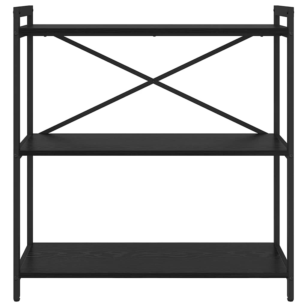 vidaXL Βιβλιοθήκη Μαύρη δρυς 80 x 30 x 83 εκ Επεξεργασμένο ξύλο