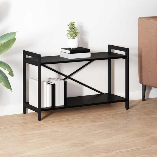 vidaXL Βιβλιοθήκη Μαύρη δρυς 80 x 30 x 48.5 εκ Επεξεργασμένο ξύλο