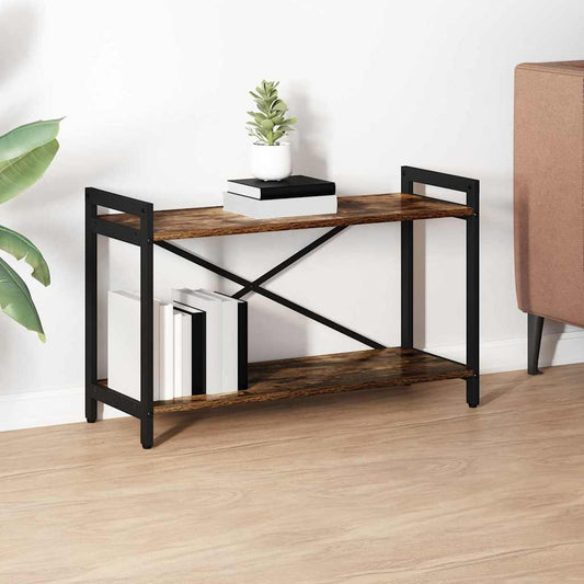 vidaXL Ράφι Βιβλίων Καπνιστό Δρύς 80 x 30 x 50 εκ Επεξεργασμένο ξύλο