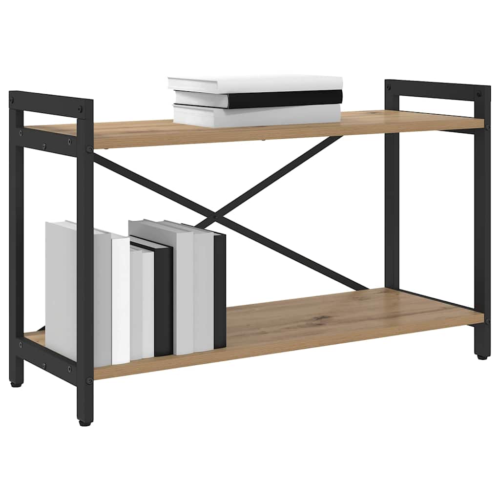 vidaXL Βιβλιοθήκη artisan δρυς 80 x 30 x 48.5 εκ Επεξεργασμένο ξύλο