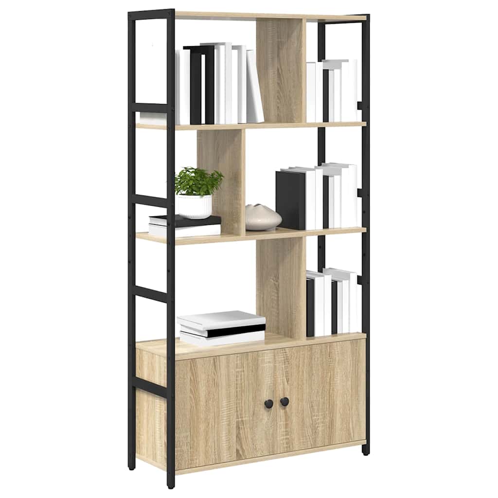 vidaXL Ράφι Βιβλίων Sonoma Δρυς 80 x 30 x 155.5 εκ Επεξεργασμένο ξύλο