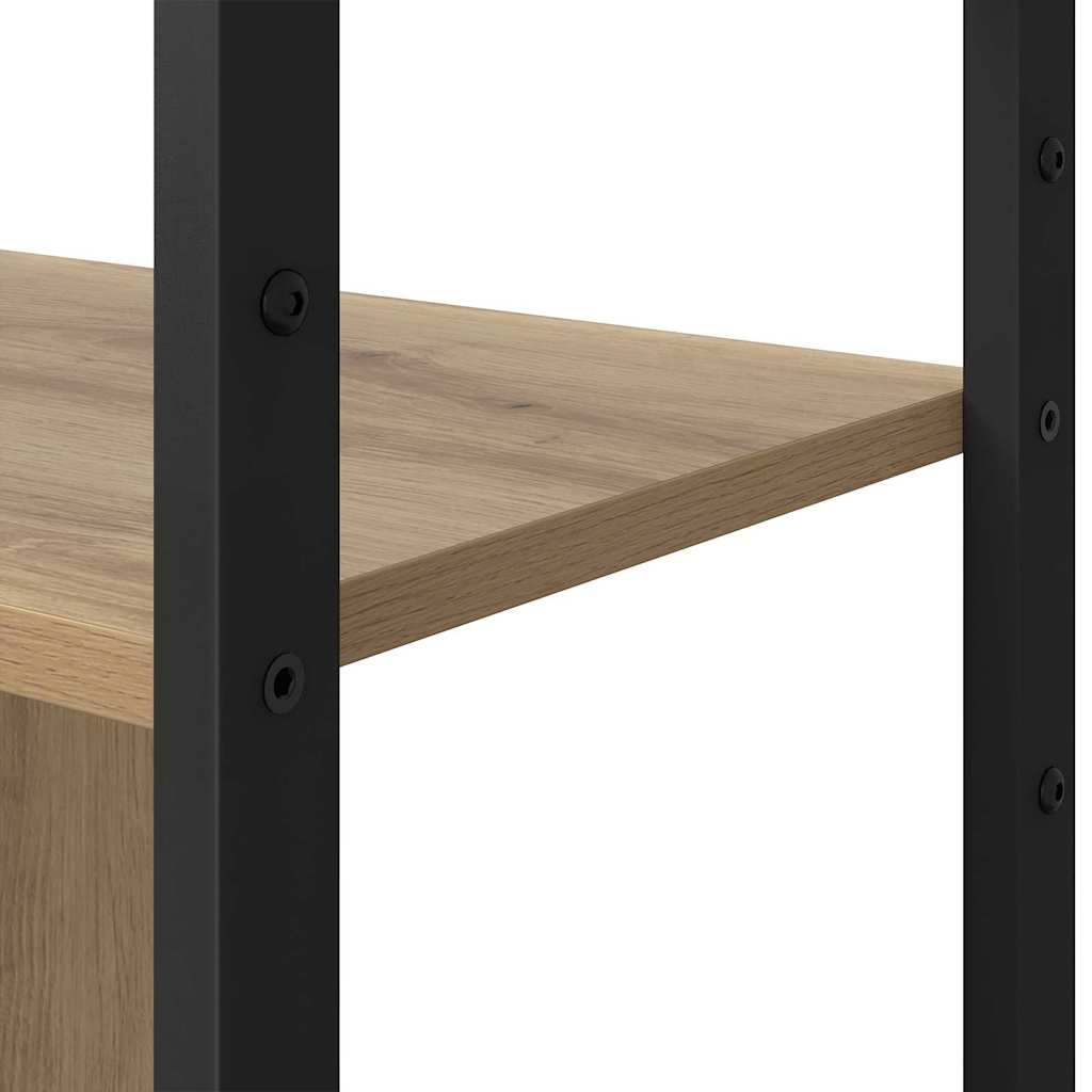 vidaXL Ράφι Βιβλίων artisan δρυς 80 x 30 x 155.5 εκ Επεξεργασμένο ξύλο