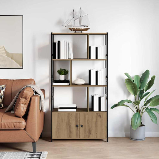 vidaXL Ράφι Βιβλίων Artisan Oak 80 x 30 x 155,5 εκ Επεξεργασμένο ξύλο