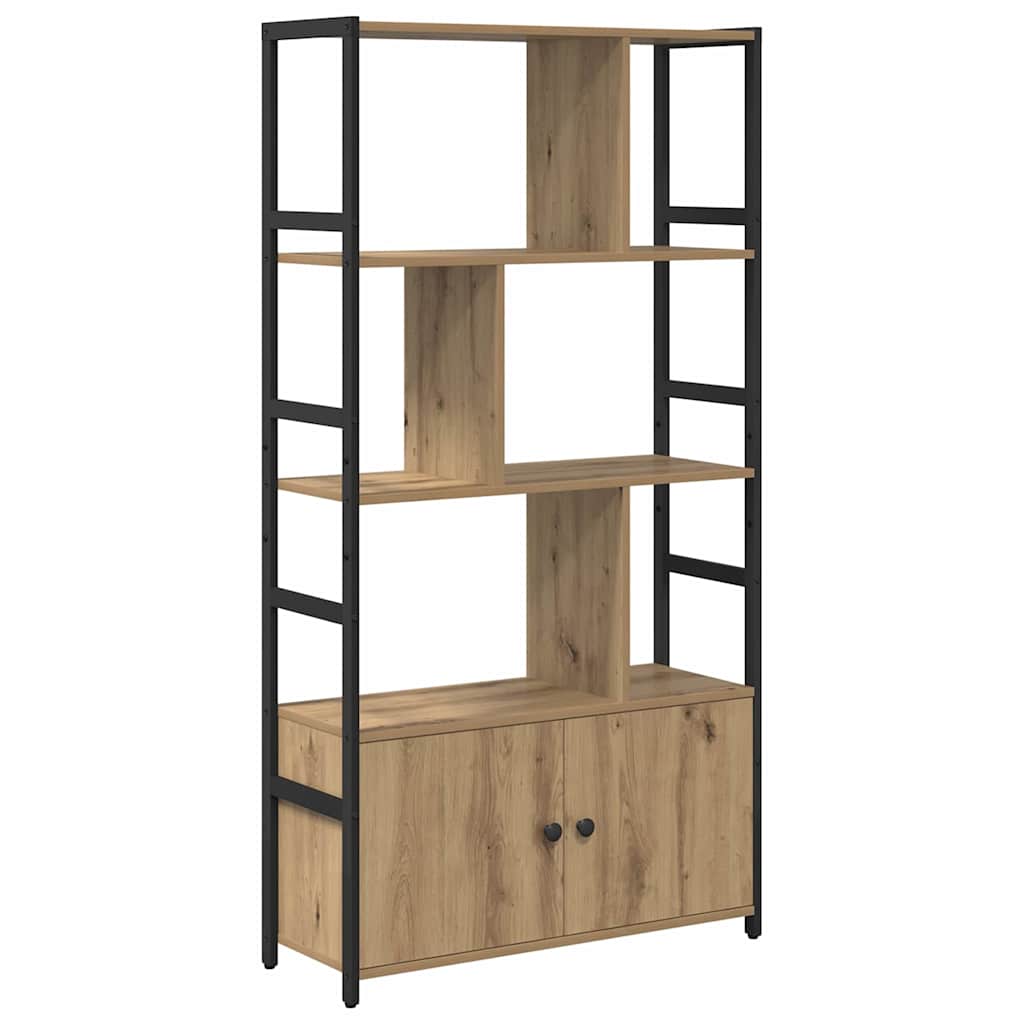 vidaXL Ράφι Βιβλίων artisan δρυς 80 x 30 x 155.5 εκ Επεξεργασμένο ξύλο