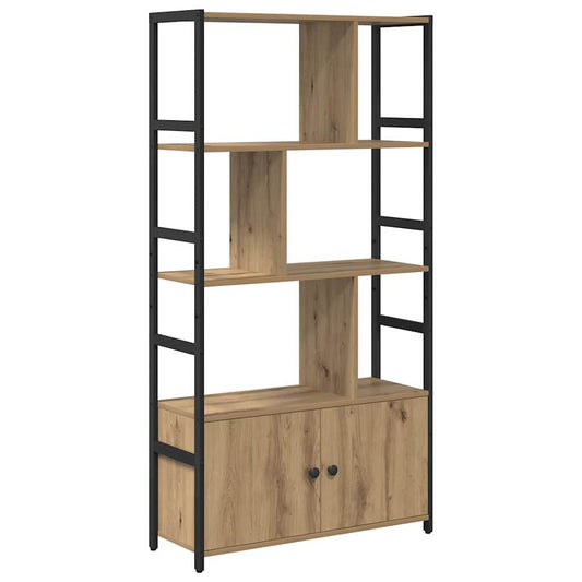 vidaXL Ράφι Βιβλίων artisan δρυς 80 x 30 x 155.5 εκ Επεξεργασμένο ξύλο