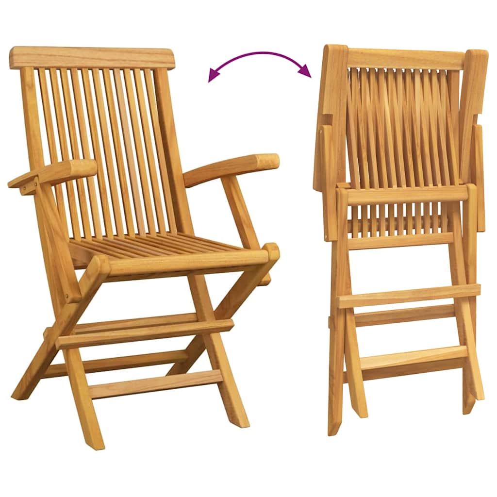 Σετ Υπαίθριου Φαγητού 5 Τεμαχίων από Στερεό Ξύλο Teak