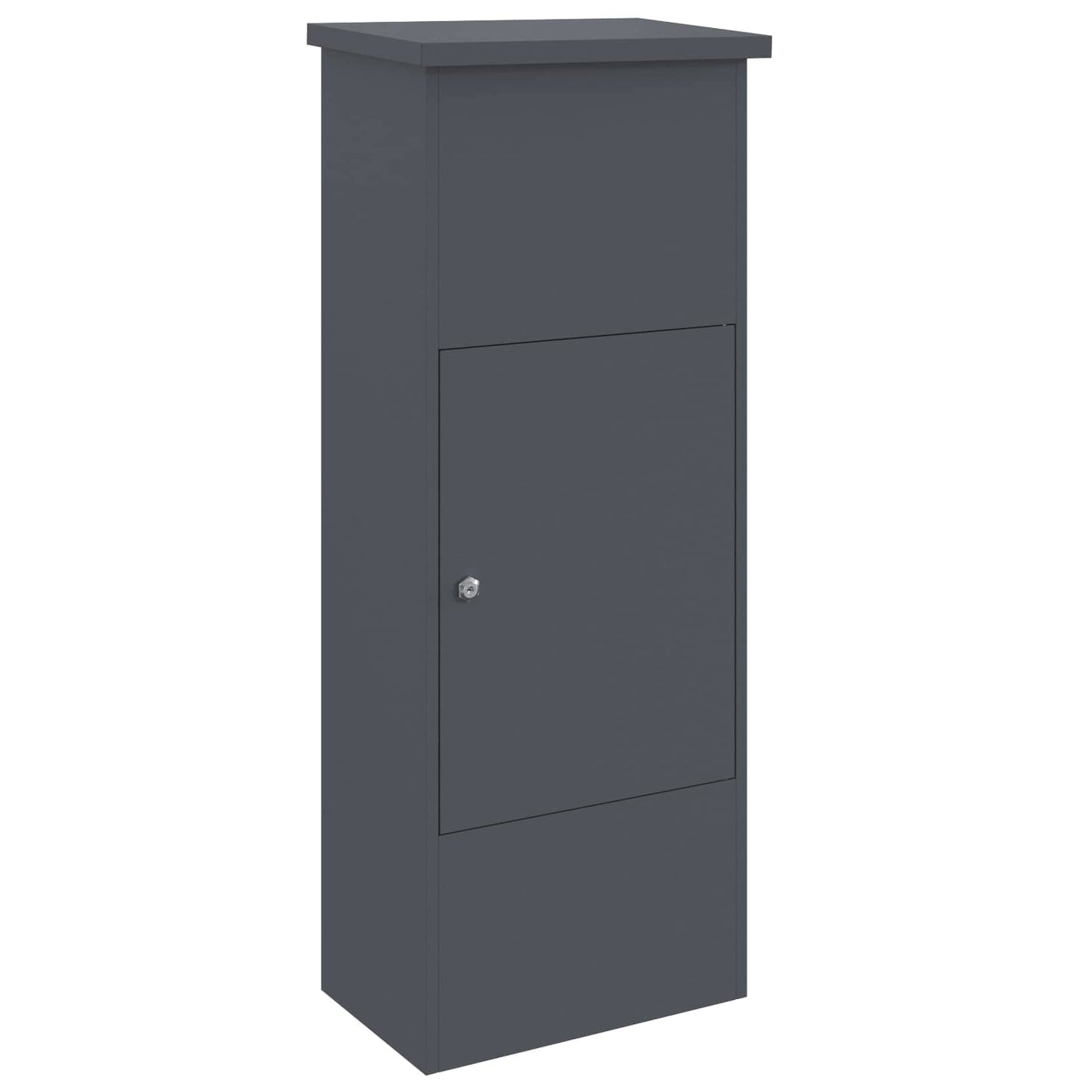 vidaXL Θυρίδα Πακέτων με πόρτα Ανθρακί 44,5 x 29 x 110,5 εκ Ατσάλι