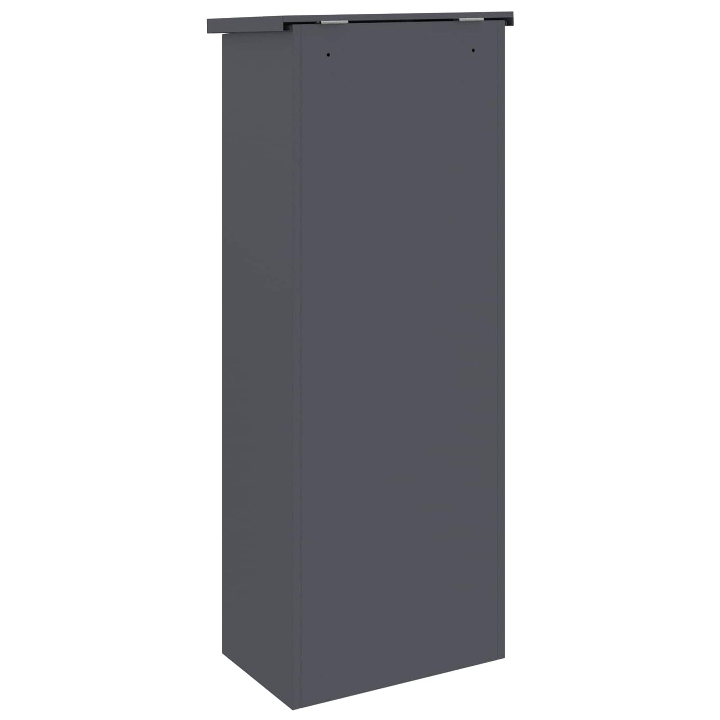 vidaXL Θυρίδα Πακέτων με πόρτα Ανθρακί 44,5 x 29 x 110,5 εκ Ατσάλι