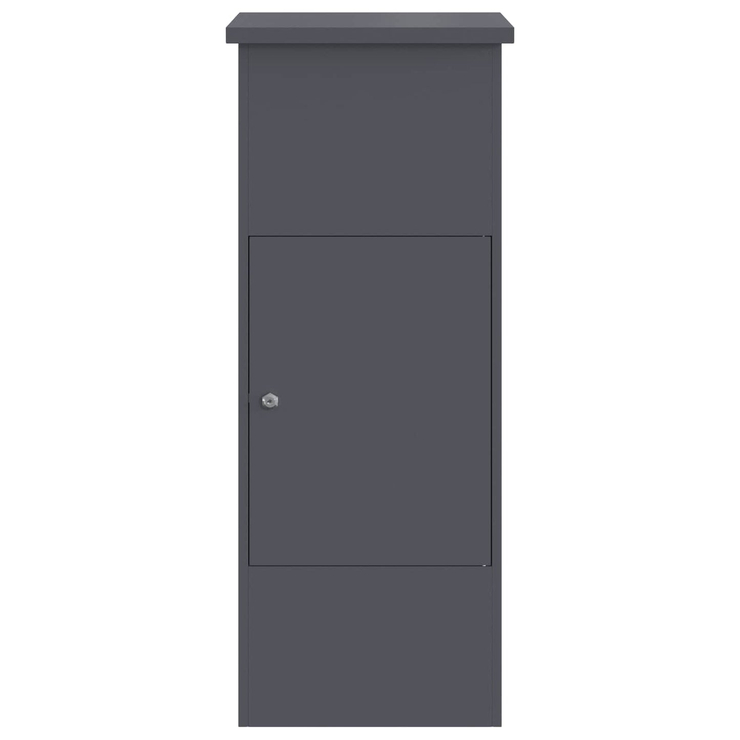 vidaXL Θυρίδα Πακέτων με πόρτα Ανθρακί 44,5 x 29 x 110,5 εκ Ατσάλι