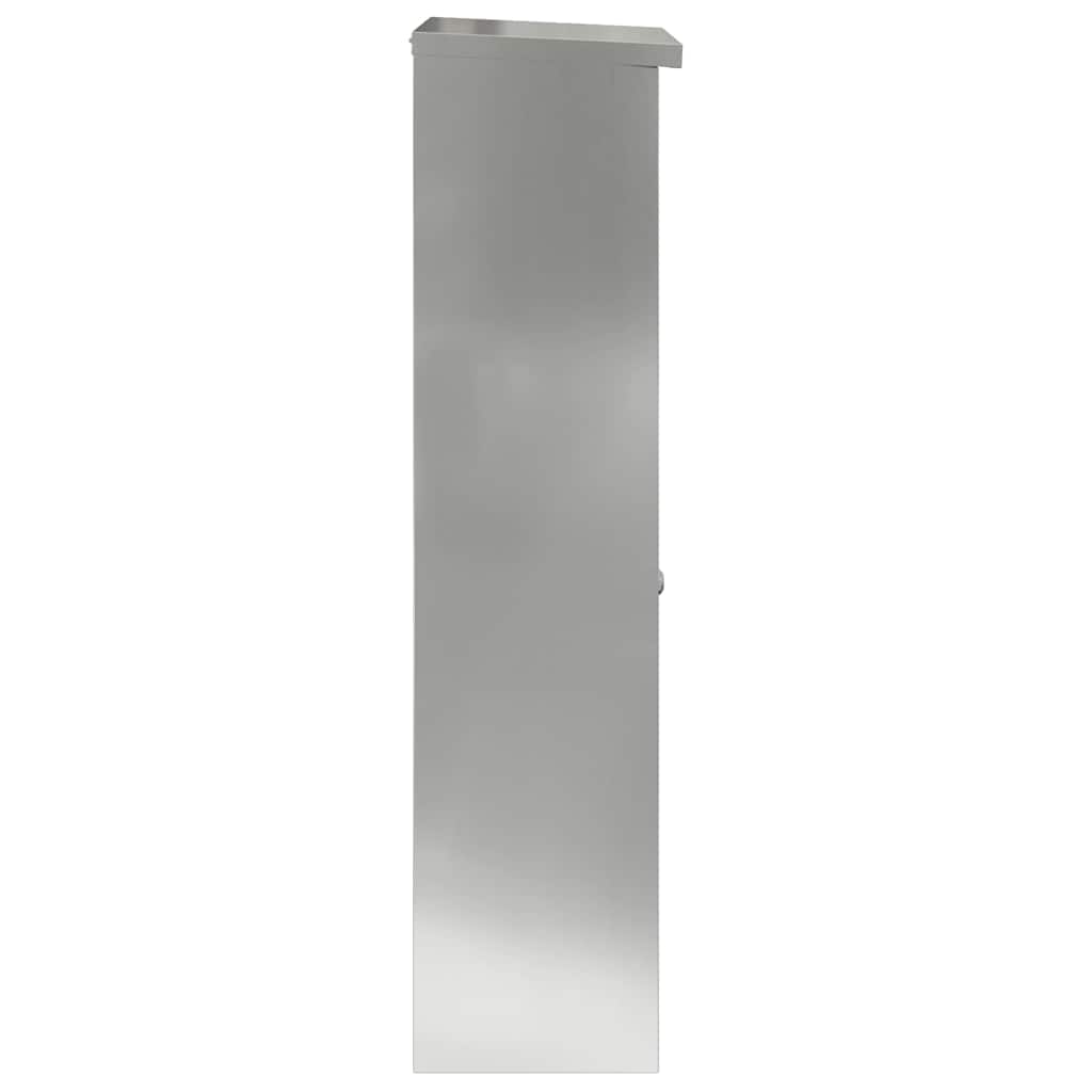 vidaXL Θυρίδα Πακέτων Μαύρο 44,5 x 29 x 110,5 εκ Επικαλυμμένος Χάλυβας