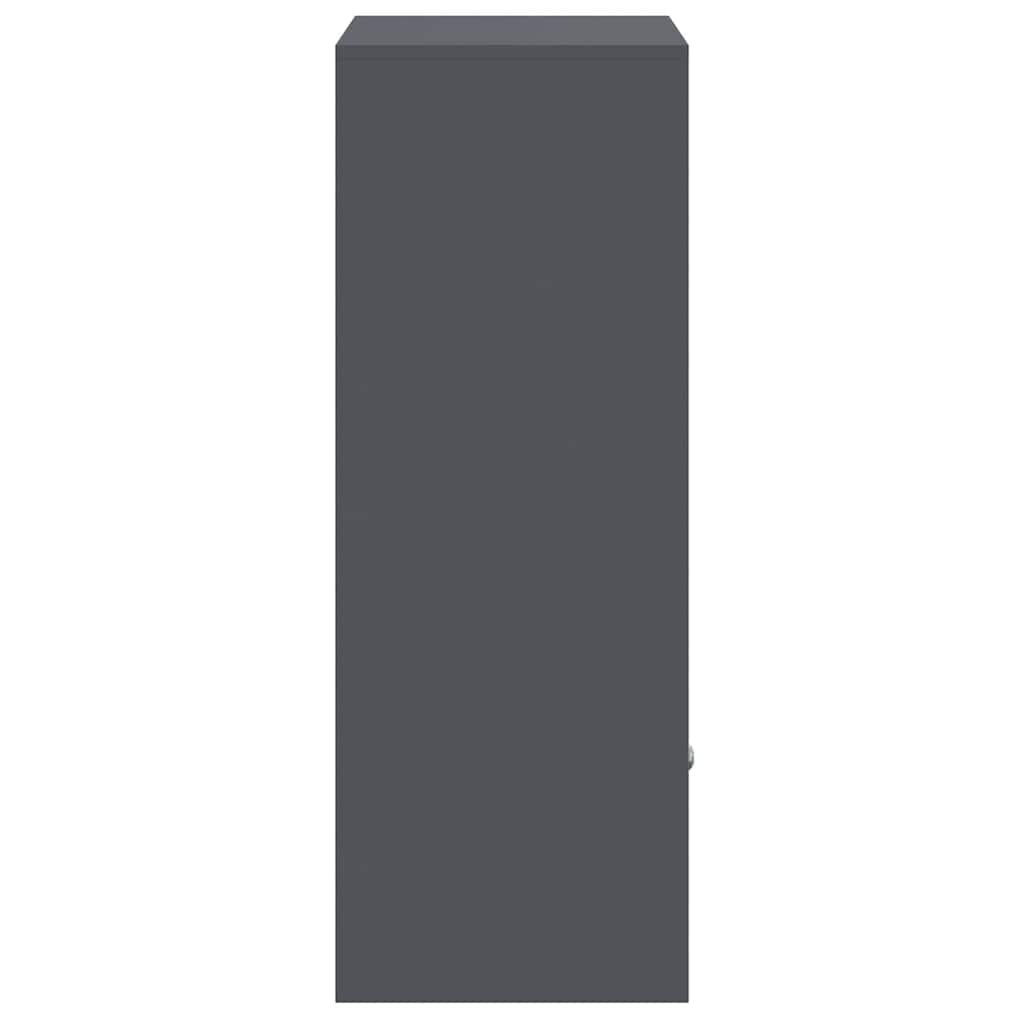 vidaXL Θυρίδα Πακέτων με αποθήκευση Ανθρακί 41 x 38 x 103 εκ Ατσάλι