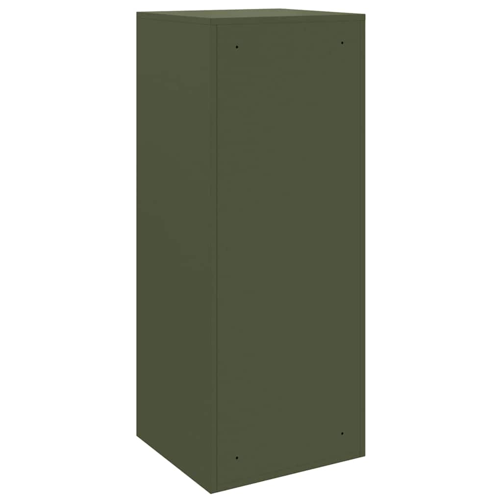 vidaXL Θυρίδα Πακέτων με αποθήκευση Λαδί 41 x 38 x 103 εκ Ατσάλι