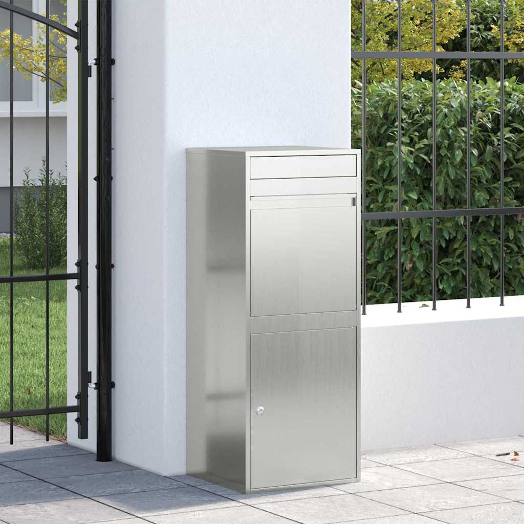 vidaXL Θυρίδα Πακέτων Μαύρο 41 x 38 x 103 εκ Επικαλυμμένος Χάλυβας