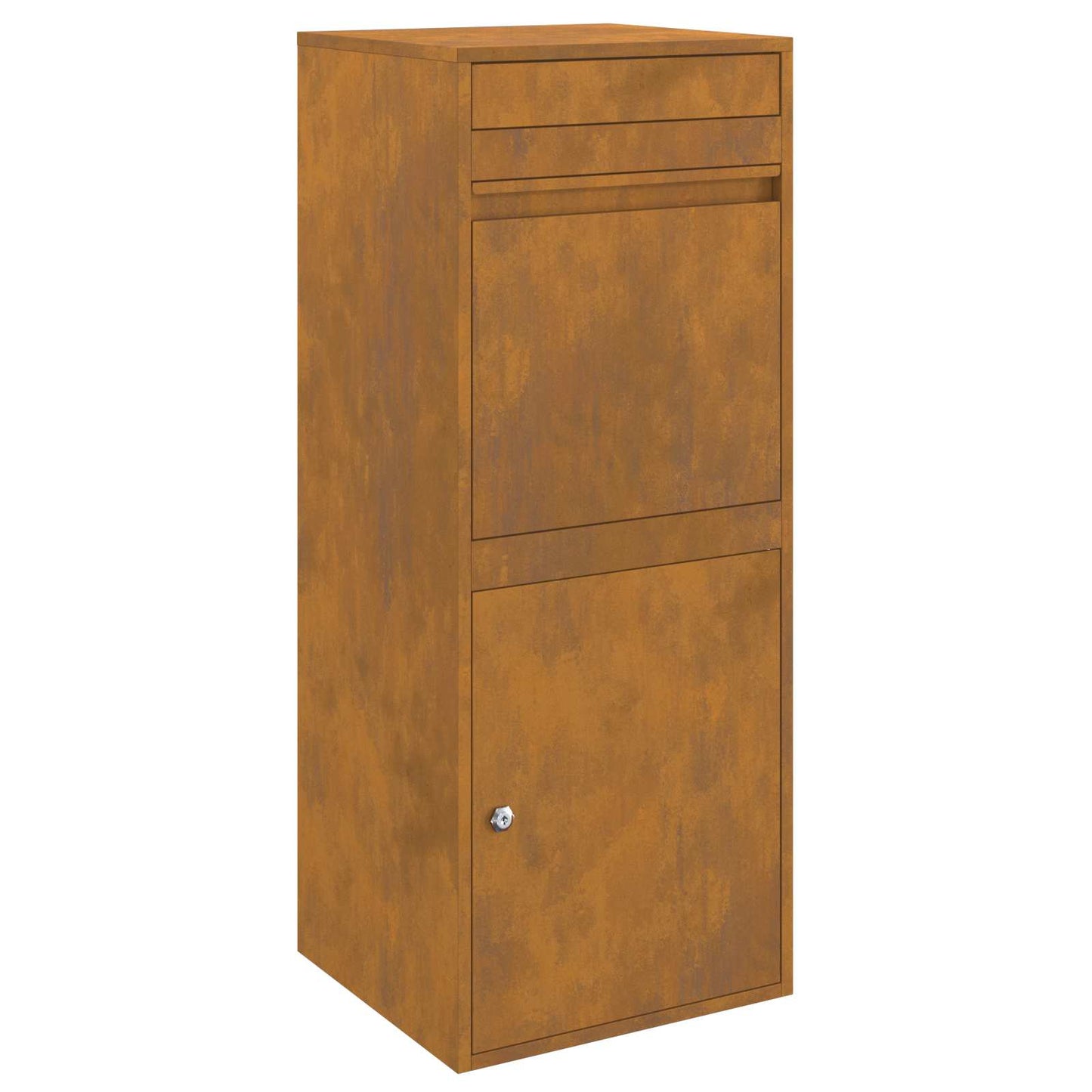 vidaXL Θυρίδα Πακέτων με αποθήκευση με πόρτα Σκ rusty 41 x 38 x 103 εκ