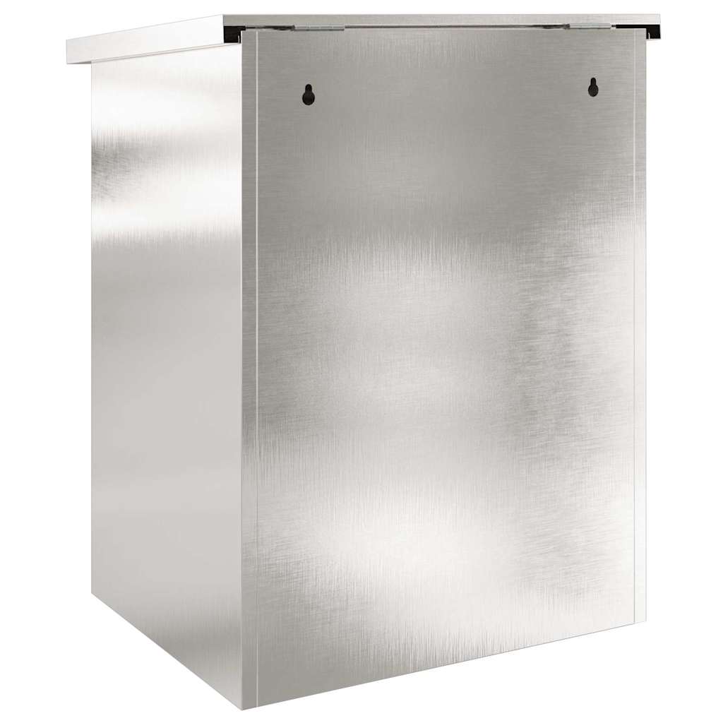 vidaXL Θυρίδα Πακέτων Μαύρο 44 x 35 x 59 εκατοστά Ανοξείδωτο ατσάλι