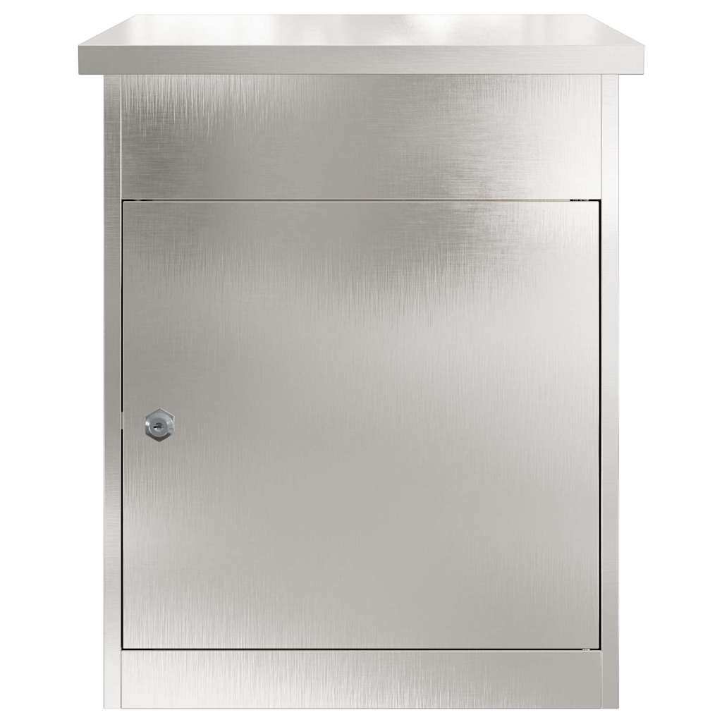 vidaXL Θυρίδα Πακέτων Μαύρο 44 x 35 x 59 εκατοστά Ανοξείδωτο ατσάλι