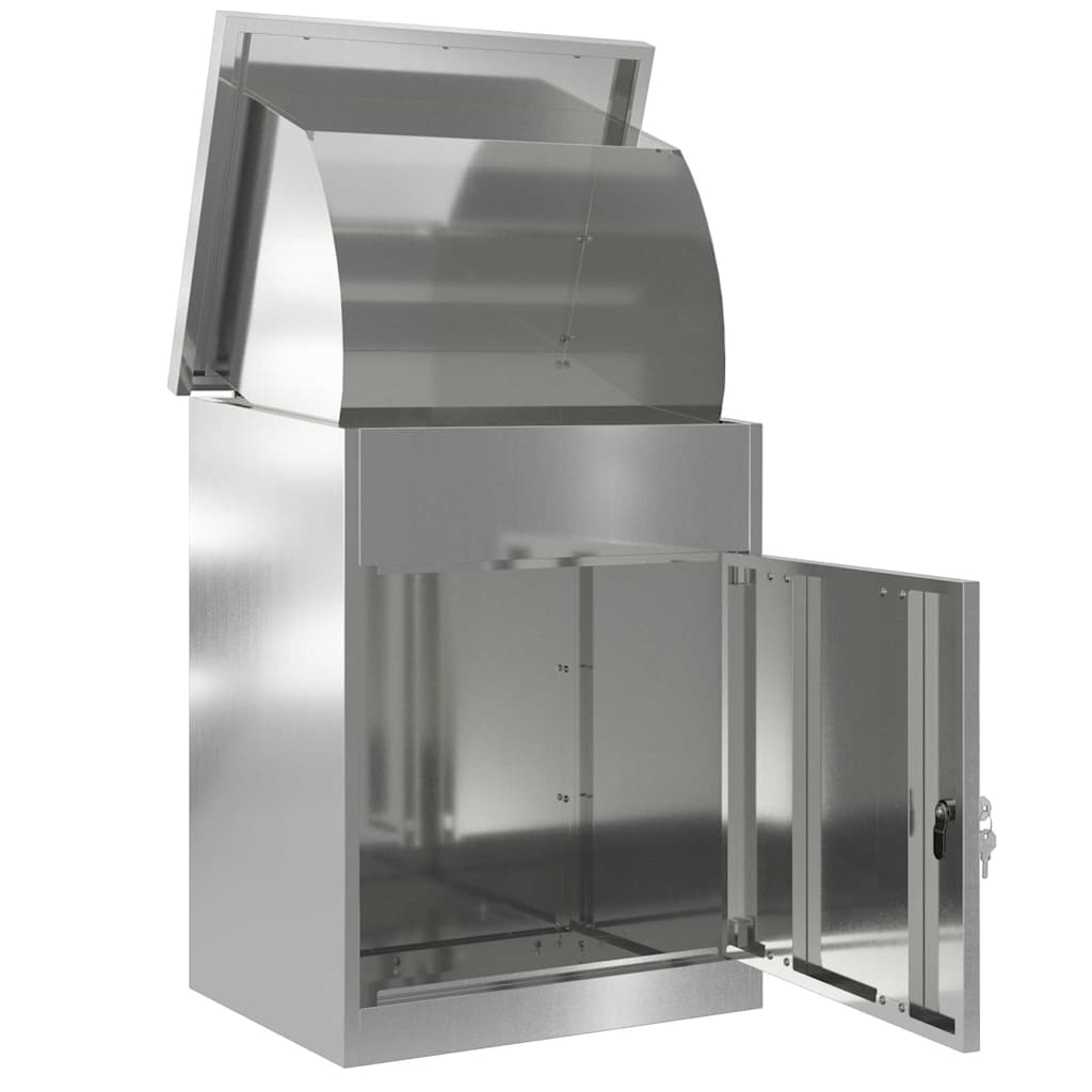 vidaXL Θυρίδα Πακέτων Μαύρο 47,5 x 38 x 59 εκ. Επικαλυμμένος Χάλυβας