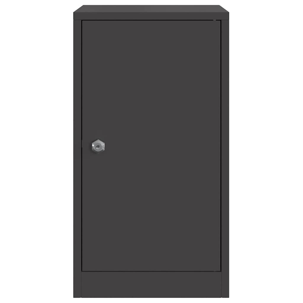 vidaXL γραμματοκιβώτιο Μαύρο 30 x 23 x 55 εκ. Ατσάλι