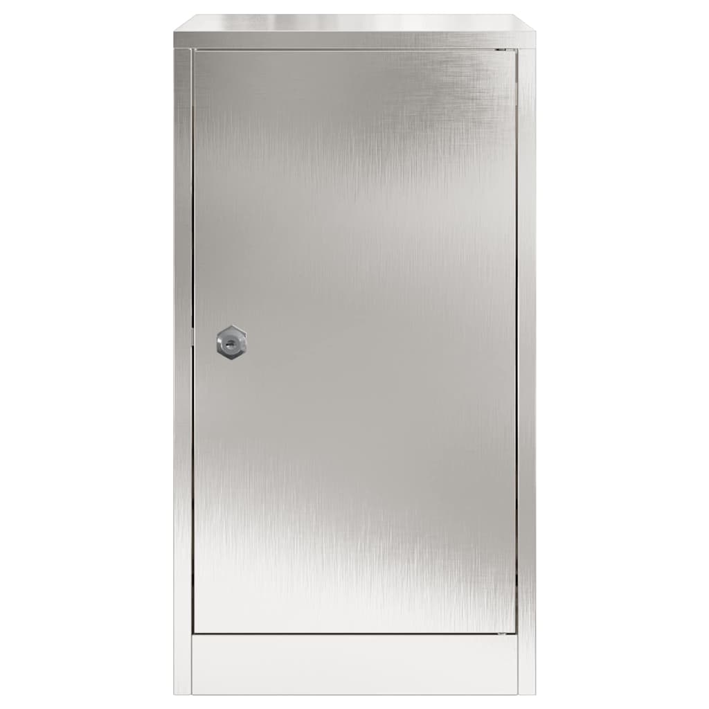 vidaXL γραμματοκιβώτιο Μαύρο 30 x 23 x 55 εκ. Ανοξείδωτο ατσάλι