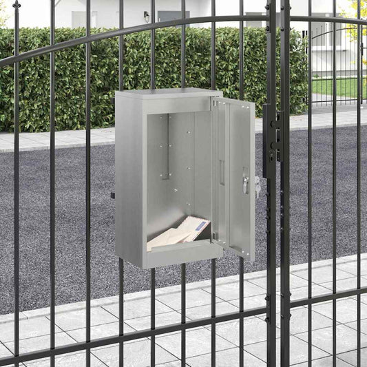 vidaXL γραμματοκιβώτιο Μαύρο 30 x 20 x 55 εκ. Επικαλυμμένος Χάλυβας