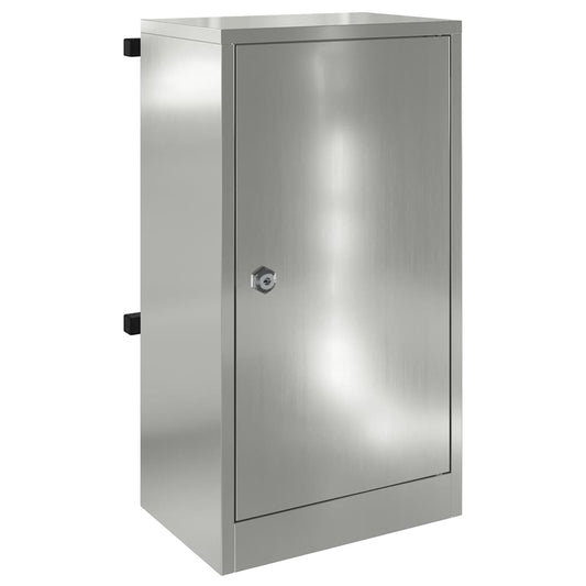 vidaXL γραμματοκιβώτιο Μαύρο 30 x 20 x 55 εκ. Επικαλυμμένος Χάλυβας