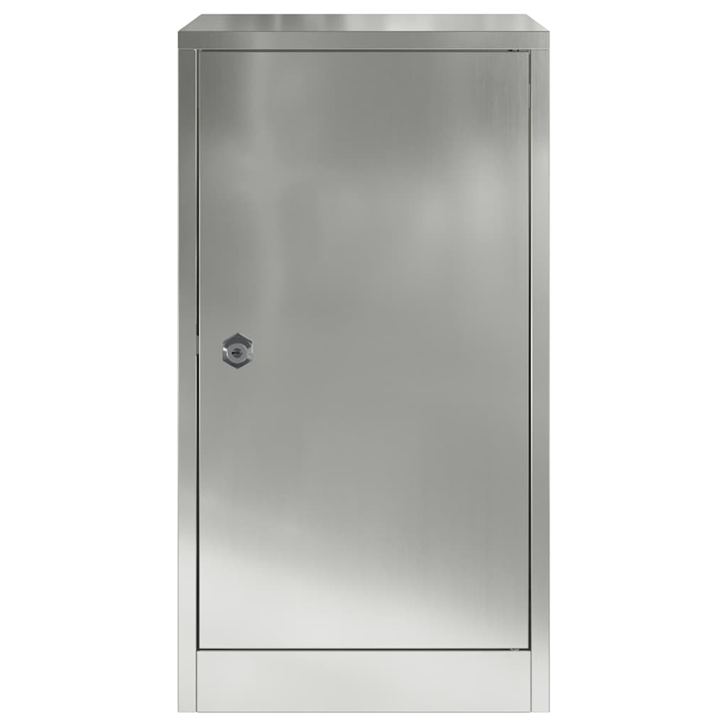 vidaXL γραμματοκιβώτιο Μαύρο 30 x 23 x 55 εκ. Γαλβανισμένος χάλυβας