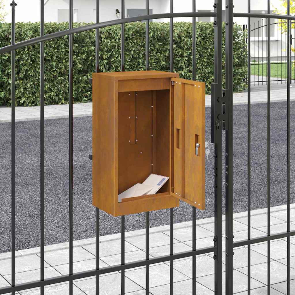 vidaXL γραμματοκιβώτιο Σκ rusty 30 x 23 x 55 εκ.