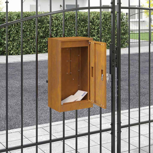 vidaXL γραμματοκιβώτιο Σκ rusty 30 x 23 x 55 εκ.