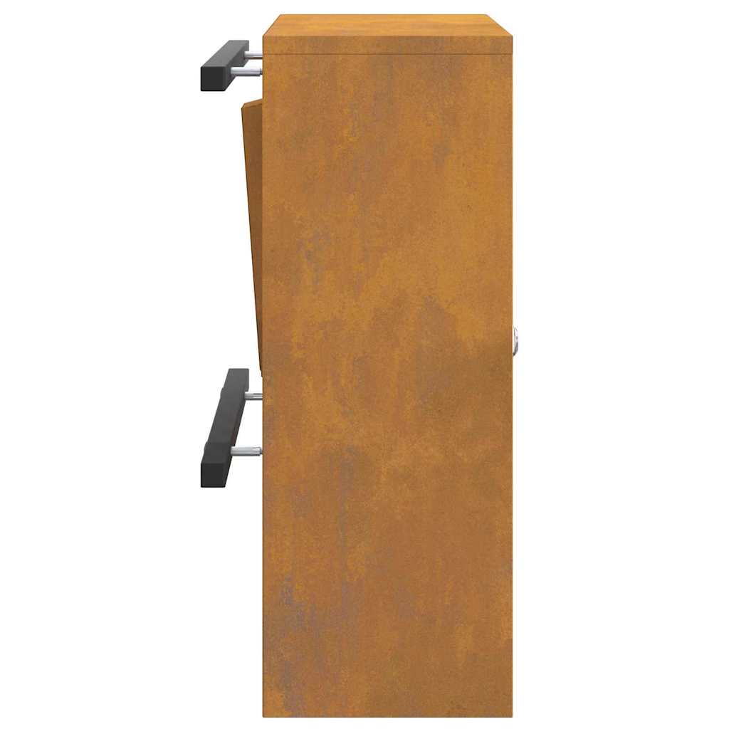 vidaXL γραμματοκιβώτιο Σκ rusty 30 x 23 x 55 εκ.