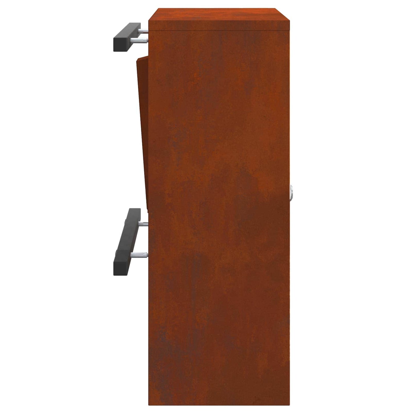 vidaXL γραμματοκιβώτιο με αποθήκευση Σκ rusty 30 x 20 x 55 εκ.