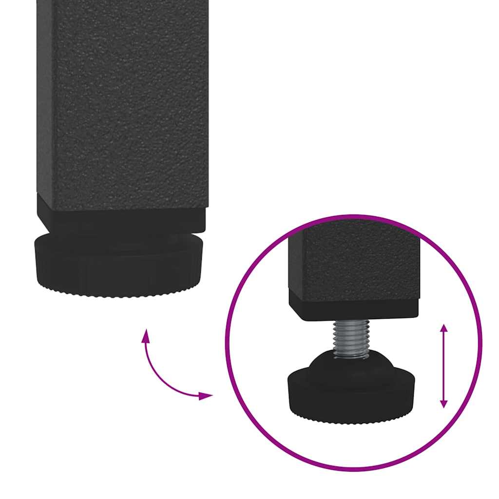 vidaXL Ράφι Αποθήκευσης Κουζίνας με ράφι Ελαιόχρωμο Ατσάλι