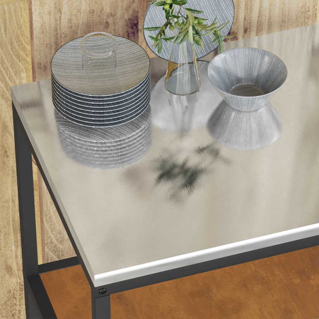 vidaXL Ράφι Αποθήκευσης Κουζίνας με ράφι Σκ rusty Ανθεκτικό ατσάλι