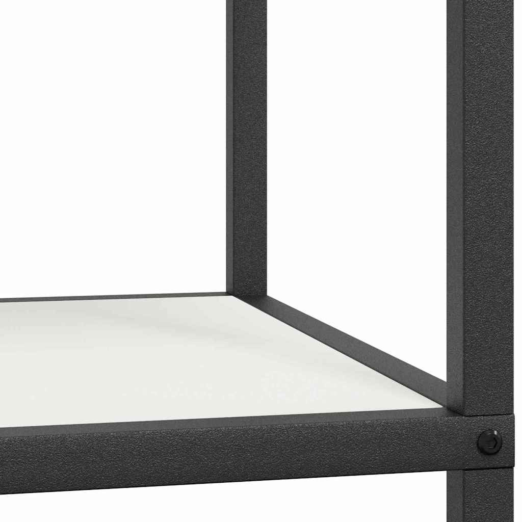 vidaXL Ράφι Αποθήκευσης Κουζίνας με ράφι με αποθήκευση Λευκό Ατσάλι