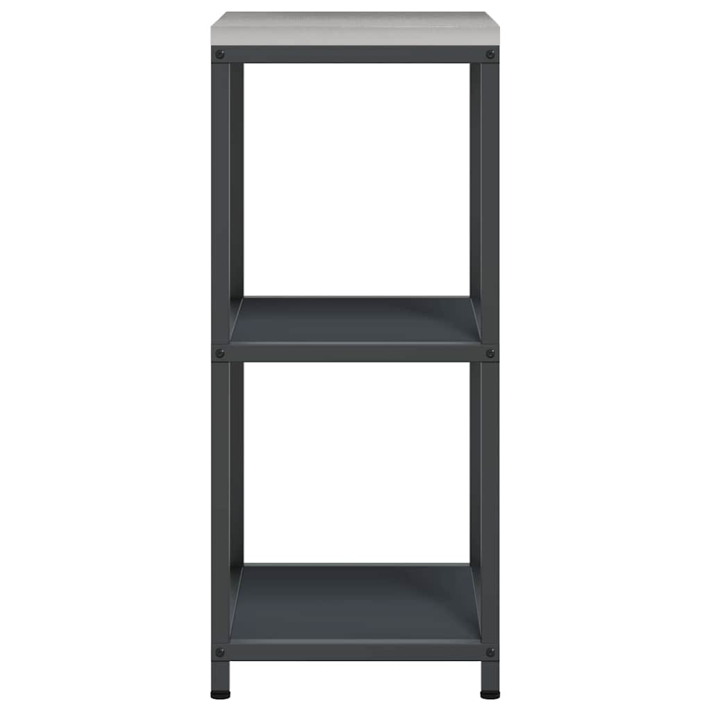 vidaXL Αποθηκευτικός Χώρος Κουζίνας Ανθρακί 60 x 50 x 92 εκ Ατσάλι