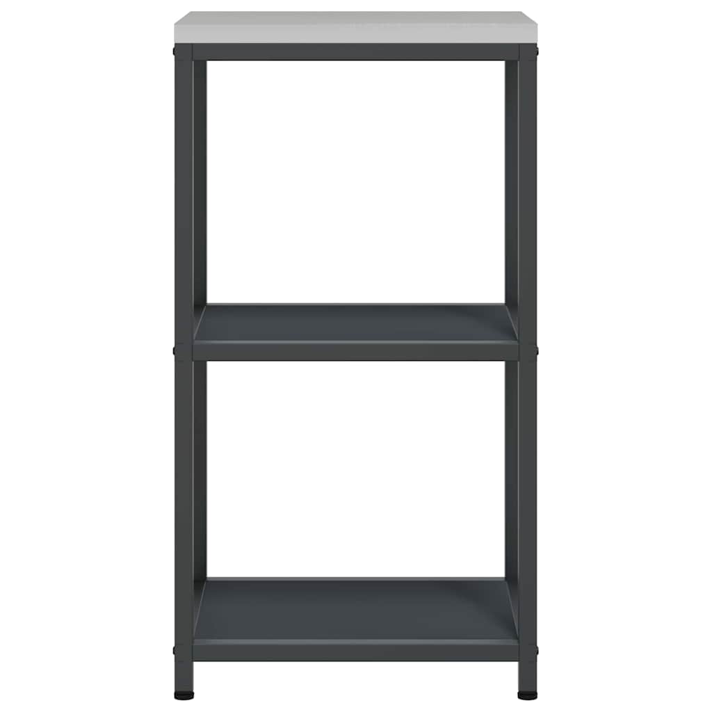 vidaXL Αποθηκευτικός Χώρος Κουζίνας Ανθρακί 60 x 50 x 92 εκ Ατσάλι