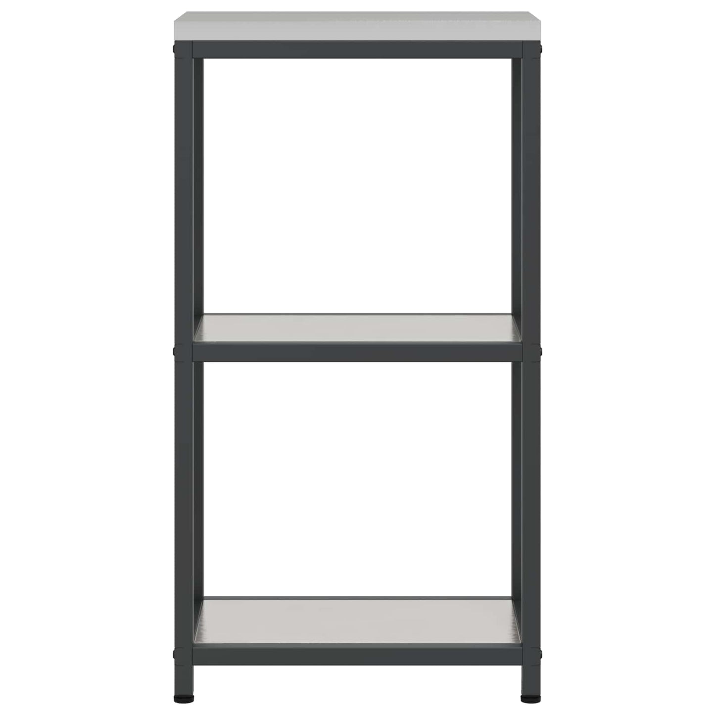 vidaXL Αποθηκευτικός Χώρος Κουζίνας HATTEM Ασημί 30 x 50 x 92 εκ