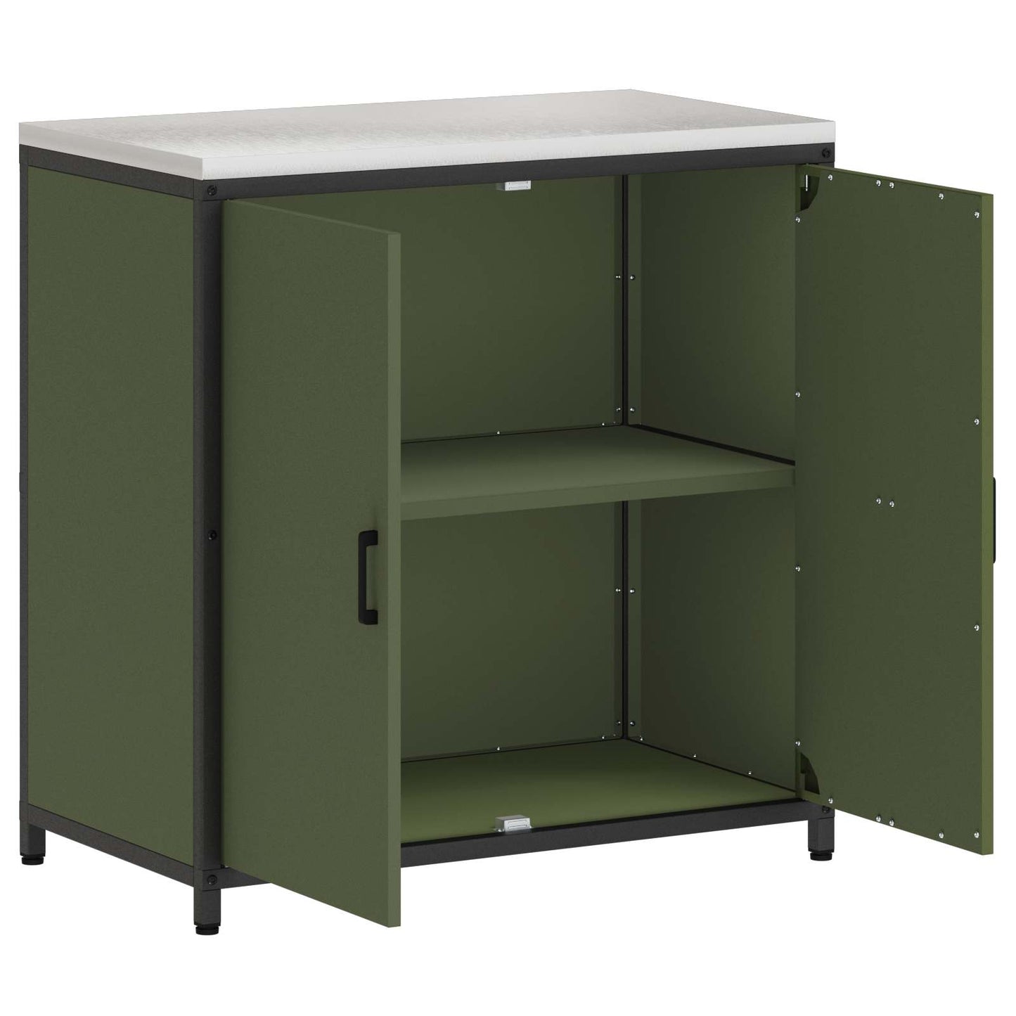 vidaXL Ντουλάπα Αποθήκευσης Κουζίνας HATTEM Λαδί 90 x 50 x 92 εκ