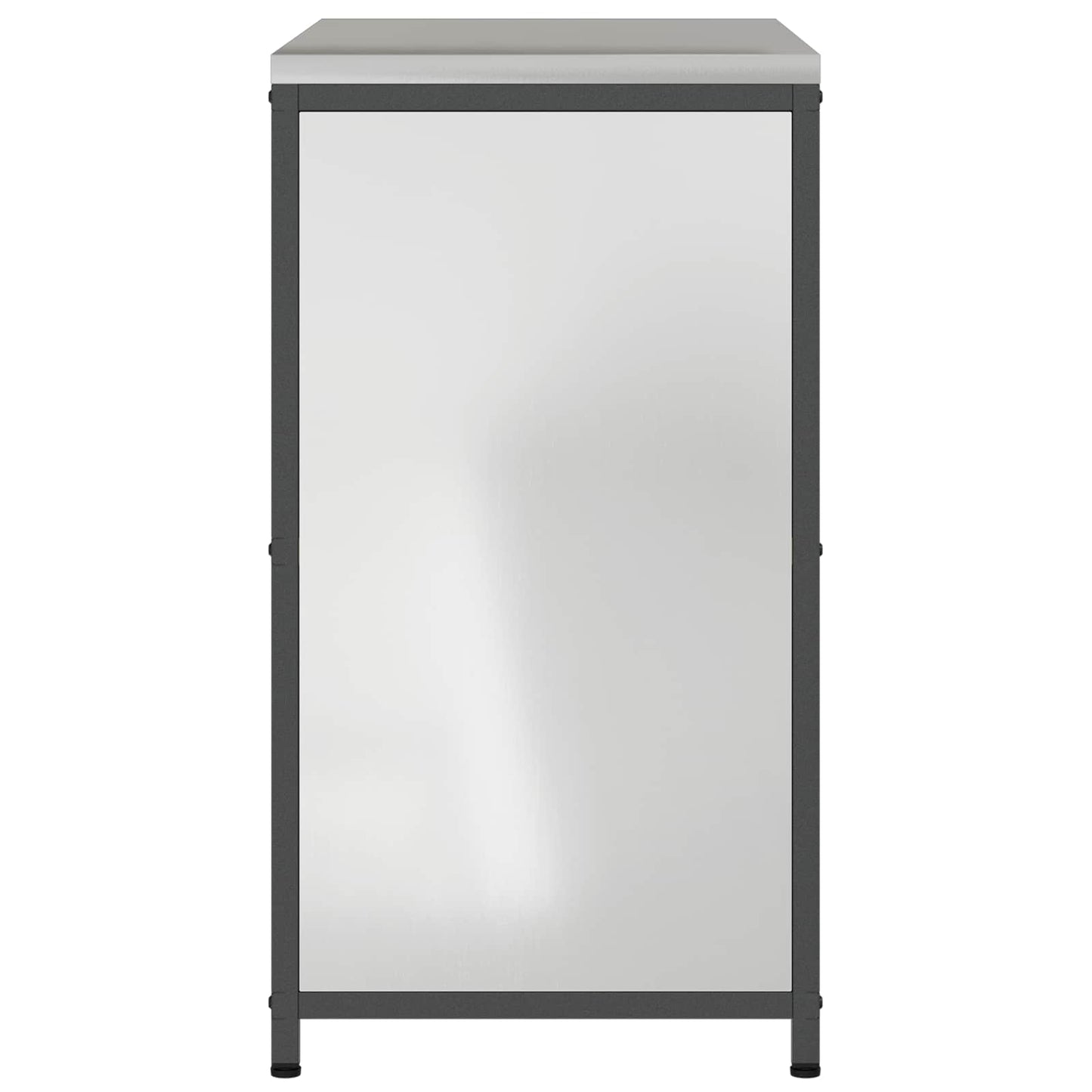 vidaXL Αποθηκευτικός Χώρος Κουζίνας Ασημί 90 x 50 x 92 εκ Ατσάλι