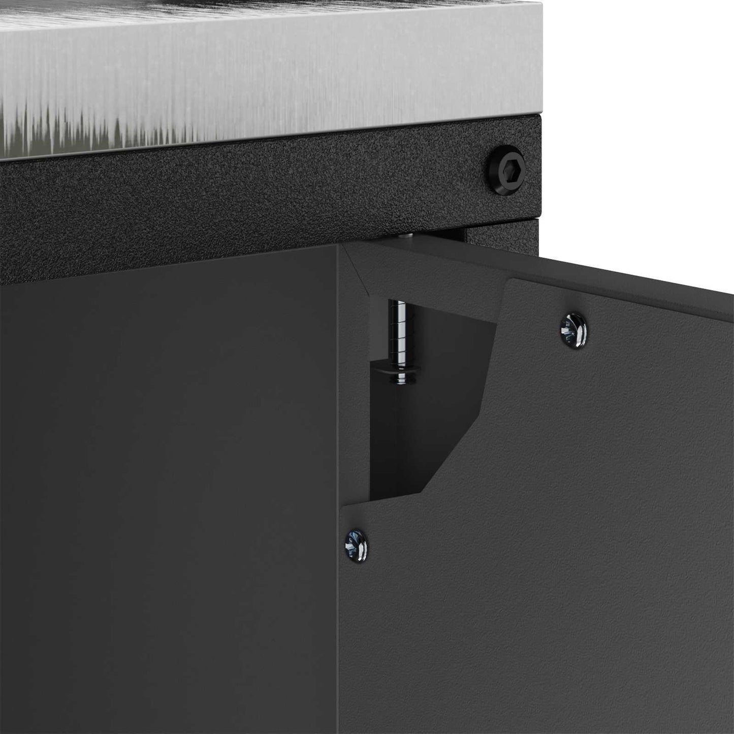 vidaXL Αποθηκευτικός Χώρος Κουζίνας HATTEM Μαύρο 60 x 50 x 92 εκ