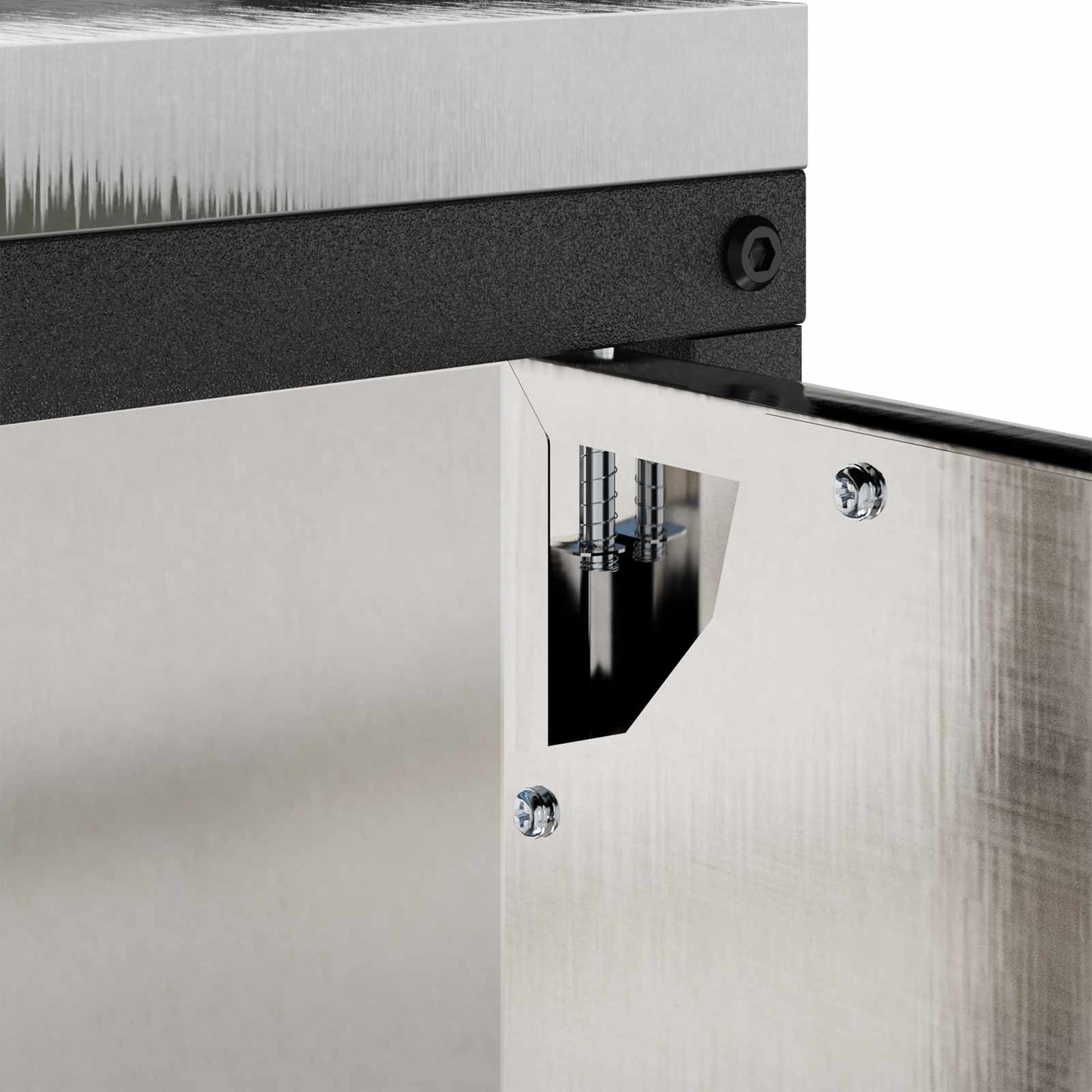 vidaXL Αποθηκευτικός Χώρος Κουζίνας HATTEM Ασημί 60 x 50 x 92 εκ