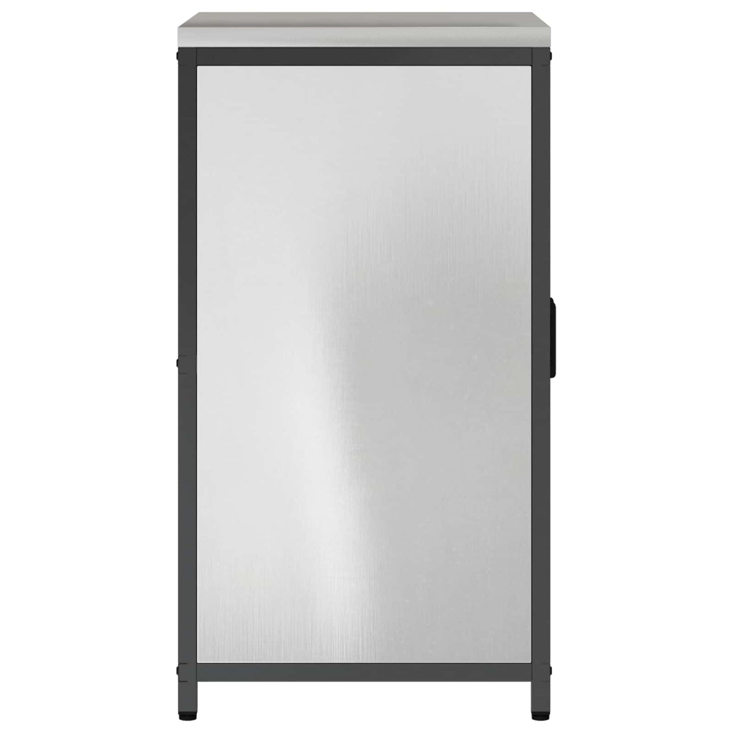 vidaXL Αποθηκευτικός Χώρος Κουζίνας HATTEM Ασημί 60 x 50 x 92 εκ