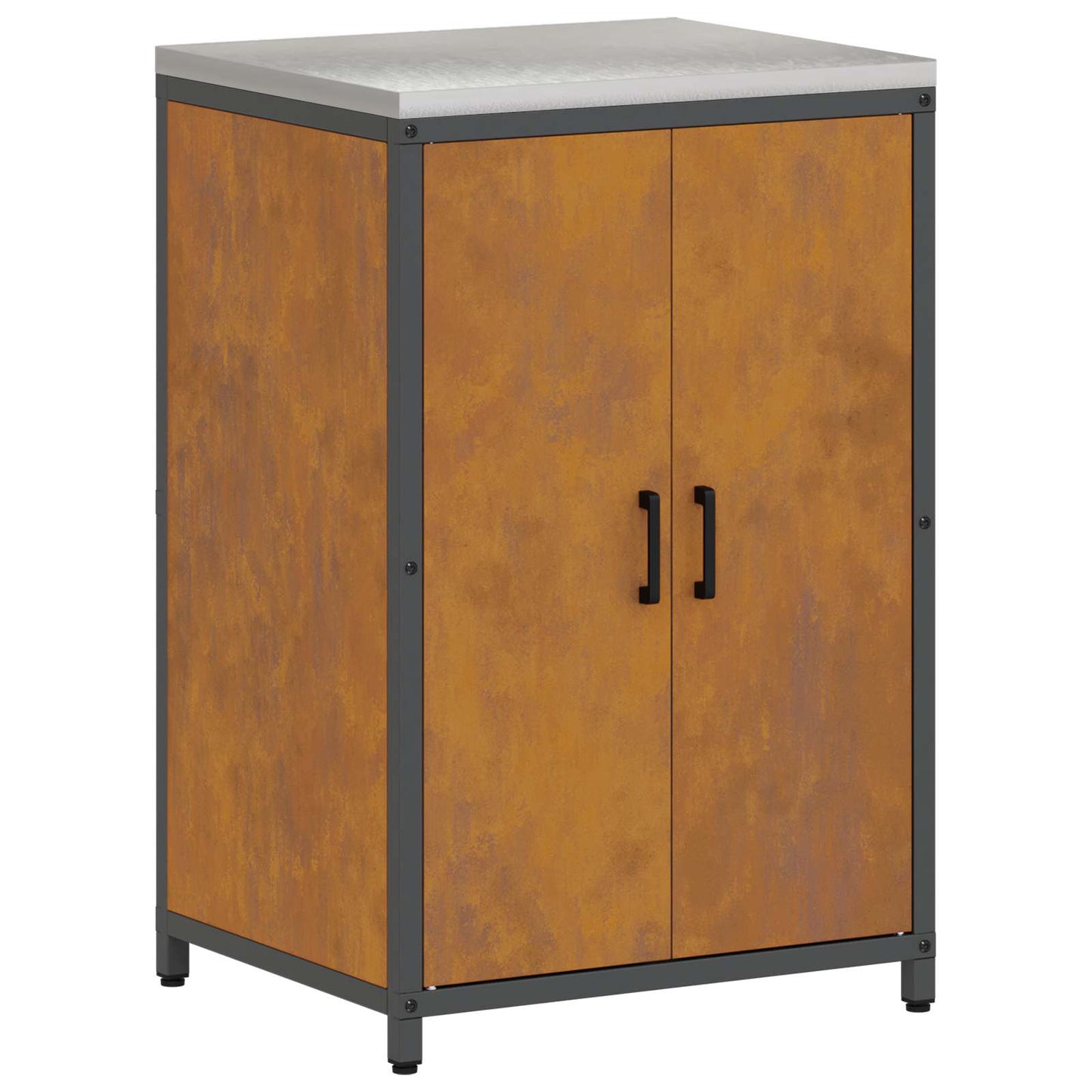vidaXL Αποθηκευτικός Χώρος Κουζίνας Σκ rusty 60 x 50 x 92 εκ Ατσάλι