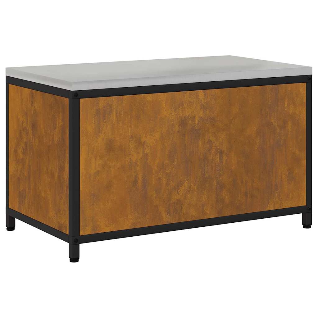 vidaXL Ντουλάπα Αποθήκευσης Κουζίνας με ράφι Σκ rusty Ανθεκτικό ατσάλι