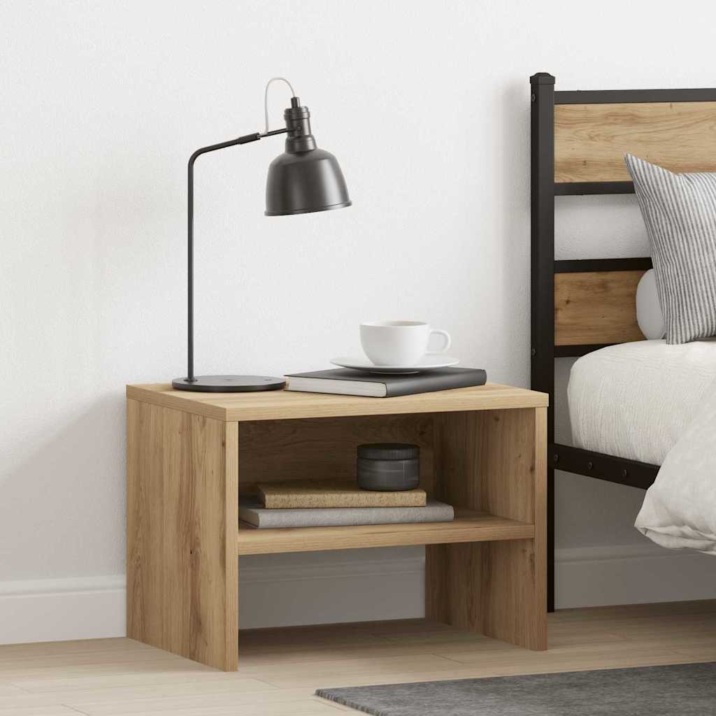 vidaXL Κομοδίνο 2 pcs artisan δρυς 40 x 40 x 30 cm Επεξεργασμένο ξύλο