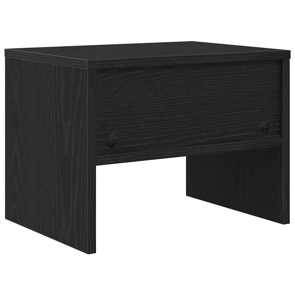 vidaXL Κομοδίνο 2 pcs Μαύρη δρυς 40 x 40 x 30 cm Επεξεργασμένο ξύλο